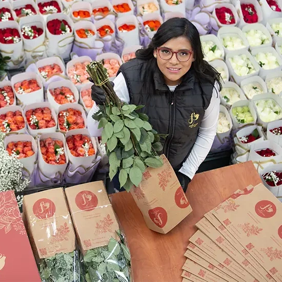 Fashion Flower Packaging Pop Up